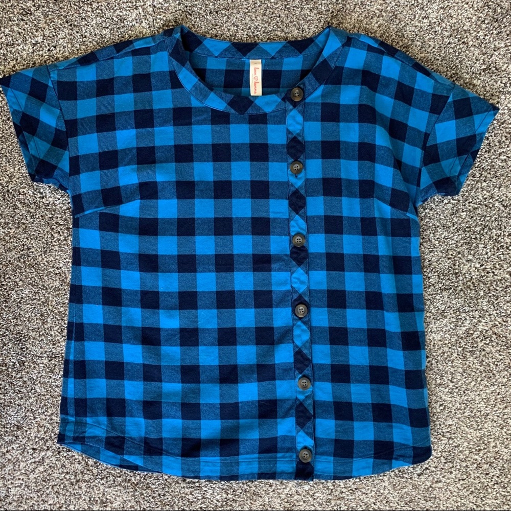 Hannah Anderson Women’s Plaid Flannel Top, M